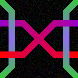 gradient ribbons pattern tile