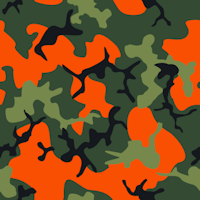 green orange pattern camo background tile