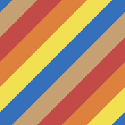 diagonal pattern blue yellow orange red tile