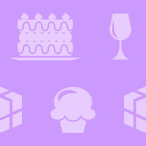 party cake background tile