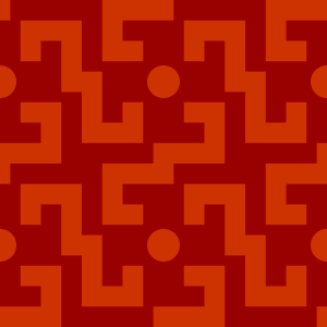 red orange repeating pattern background tile